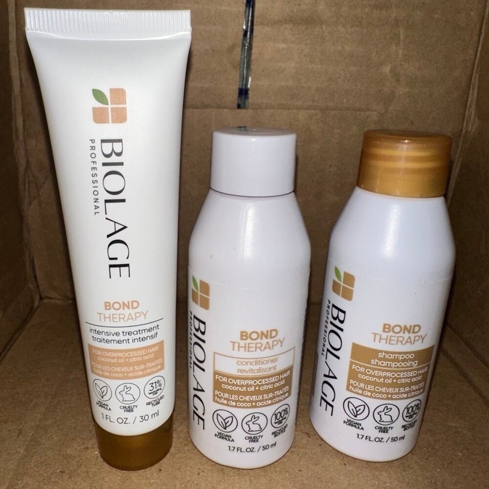 Matrix‎ Biolage Matrix bond therapy shampoo conditioner travel